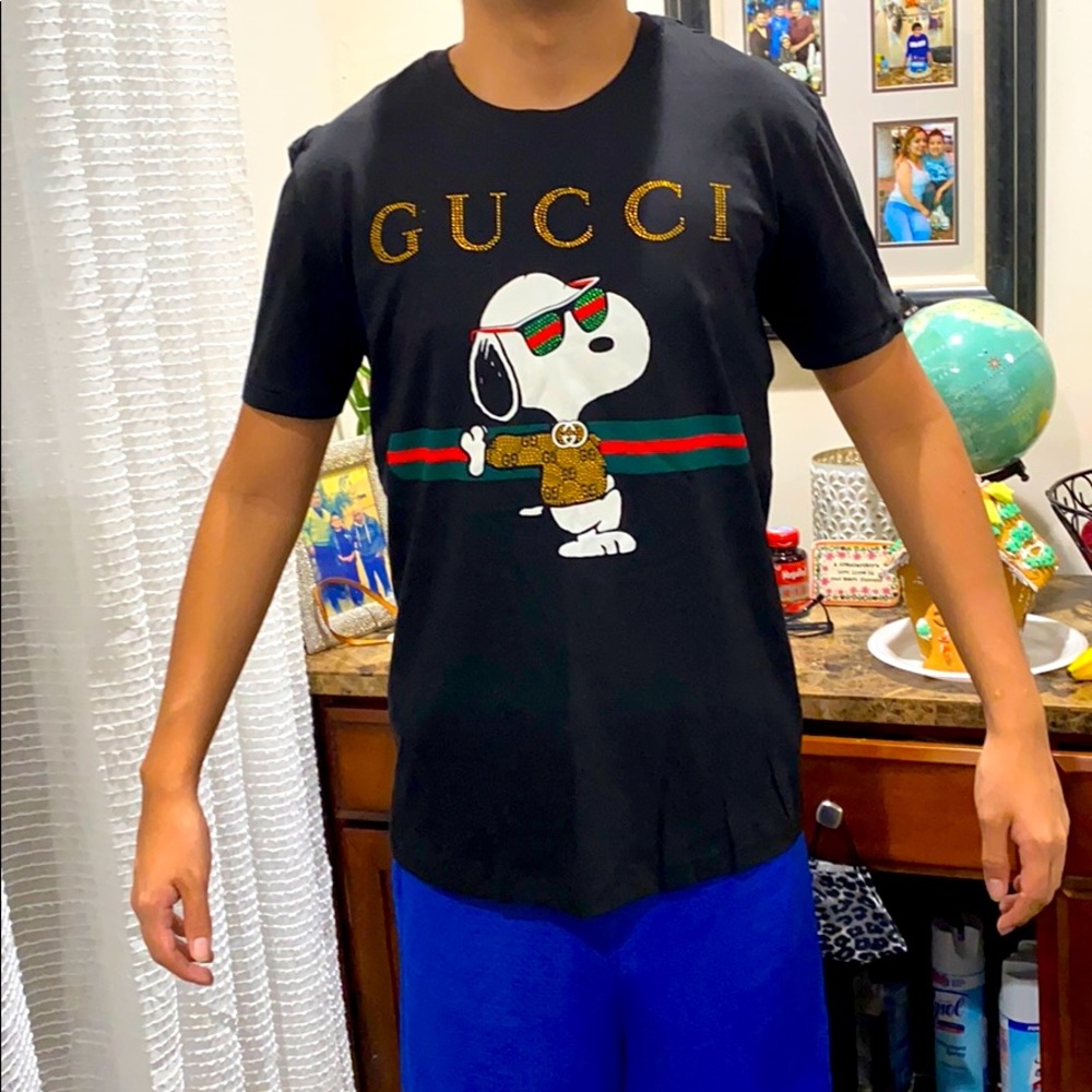 GUCCI SNOOPY SHIRT MEN’S T-SHIRT MEN WOMEN